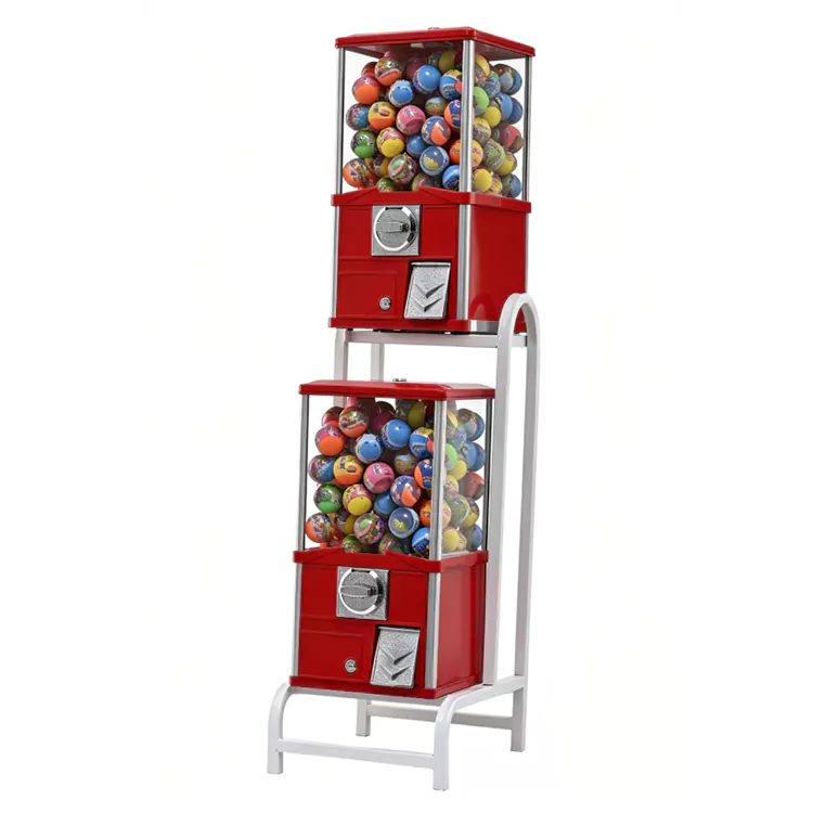 Dubbellagers fyrkantig integrerad Gashapon-maskin